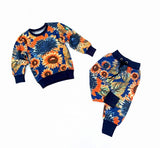 Winter Stuff Fleec Track Suit for Boys & Girls Sunflower design