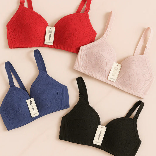 PACK OF 4 SPECIAL COTTON BRA