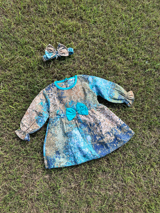 Winter Cotton Frock with Band