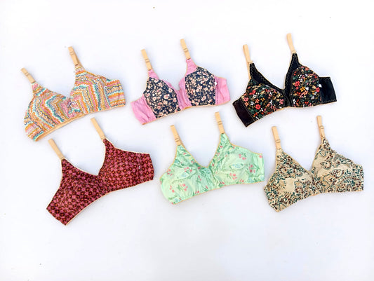 PACK OF 5 Bra Soft Cotton (Random Colors)